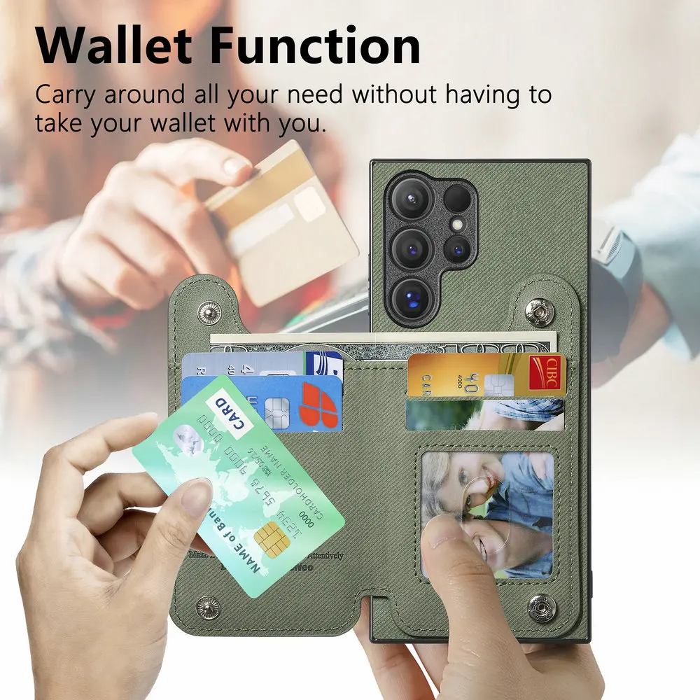 Фото Роскошный кожаный чехол-кошелек с RFID-защитой для Samsung Galaxy S20 S21 S22 S23 S24 S25 S26 Edge S25 Ultra S24 FE S23 Plus 5G №2
