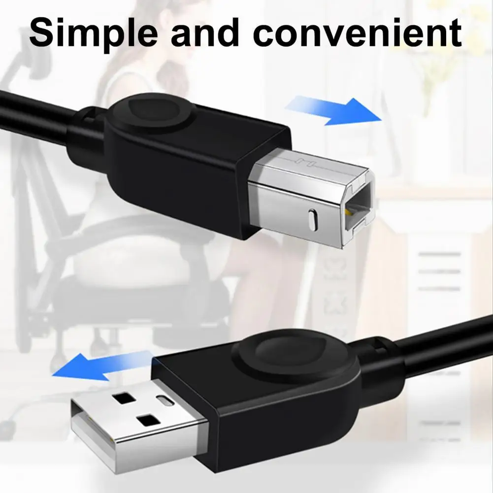 

1,5/3/5/10 м портативный USB2.0 Прозрачный ПВХ высокоскоростной кабель для принтера шнур сканера