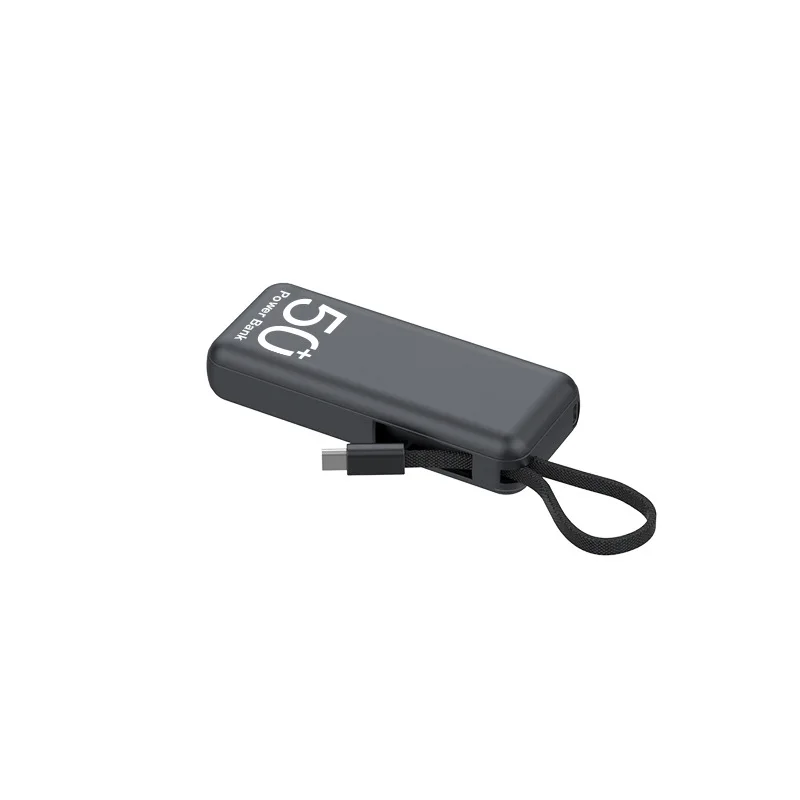 5000mAh Portable Power Bank Built in Cable External Spare Battery Pack Mini Powerbank For iPhone 14 13 Samsung S22 Xiaomi 12S