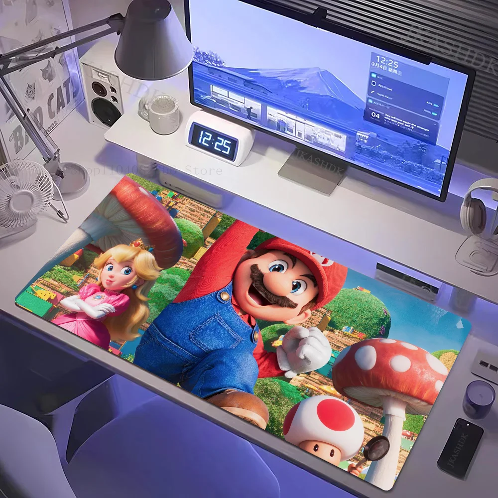 Super M-Mario B-Bros Movie Mousepad Non-slip Suitable For Office Computers Laptops E-sports Game Desk Mats XXL Keyboard