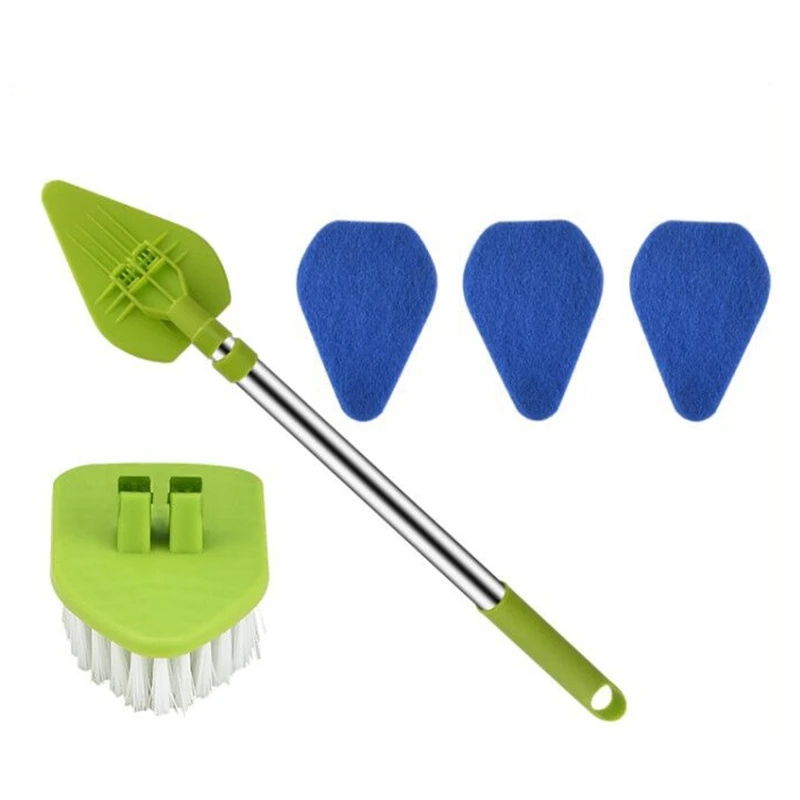 

Scrub Cleaning Brush With Handle 3 In 1 Extendable 180 Degree Rotatable Kitchen Shower Bathroom Wall Cleaner