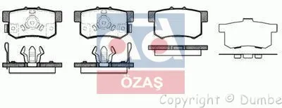 

Задняя деталь 986494233 для brake BALATA 05 HA.CR-V 06