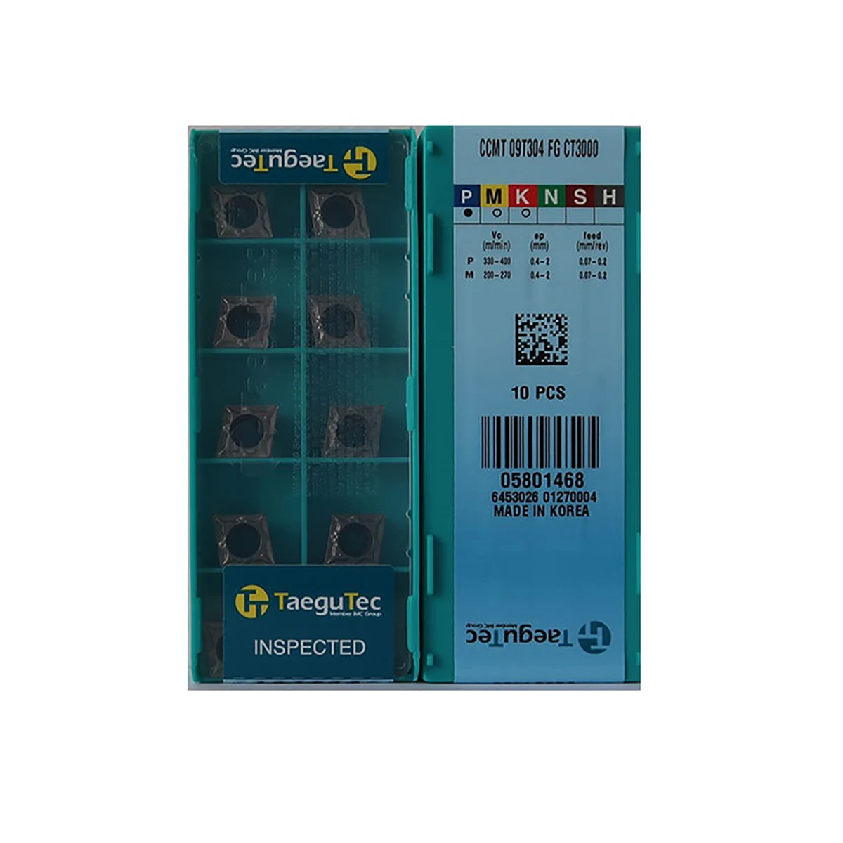 

TaeguTec 100% Original CCMT CCMT09 CCMT09T304 FG CT3000 TT8115 MT TT5080 Medium Carbide Turning Inserts