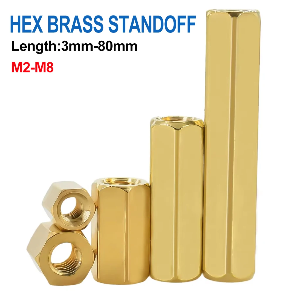 Шестигранная латунная стойка M2 M2.5 M3 M4 M5 M6 M8 Разъемные винты для материнской платы