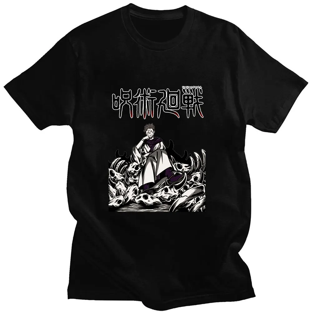 

Jujutsu Kaisen Ryomen Sukuna Send Boyfriend Classic Comic Print Summer Short-sleeved Loose Casual Sport Design Man T-shirt Trend