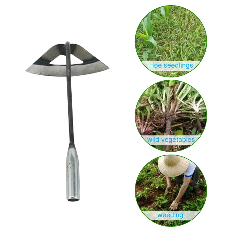 

All-steel Hardened Hollow Hoe Handheld Weeding Rake Planting Vegetable Agriculture Weeding Tool Weeding AccessoriesFor Garden