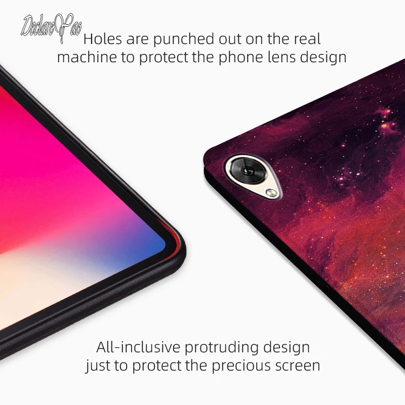 M6 10.8 Case DECLAREYAO Leather Stand Hard Cover For Huawei M5 M3 M2 8 8.4 Coque Radiating Soft Lite | Компьютеры и офис