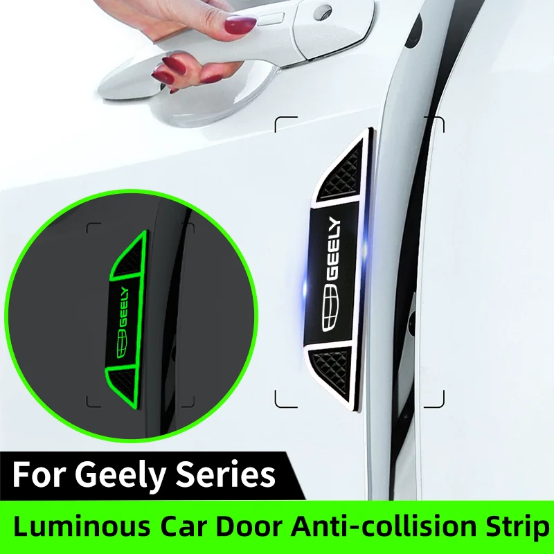 4 шт. люминесцентная полоса для двери автомобиля Geely Coolray Геометрия E Emegrand Monjaro Ec8 X7