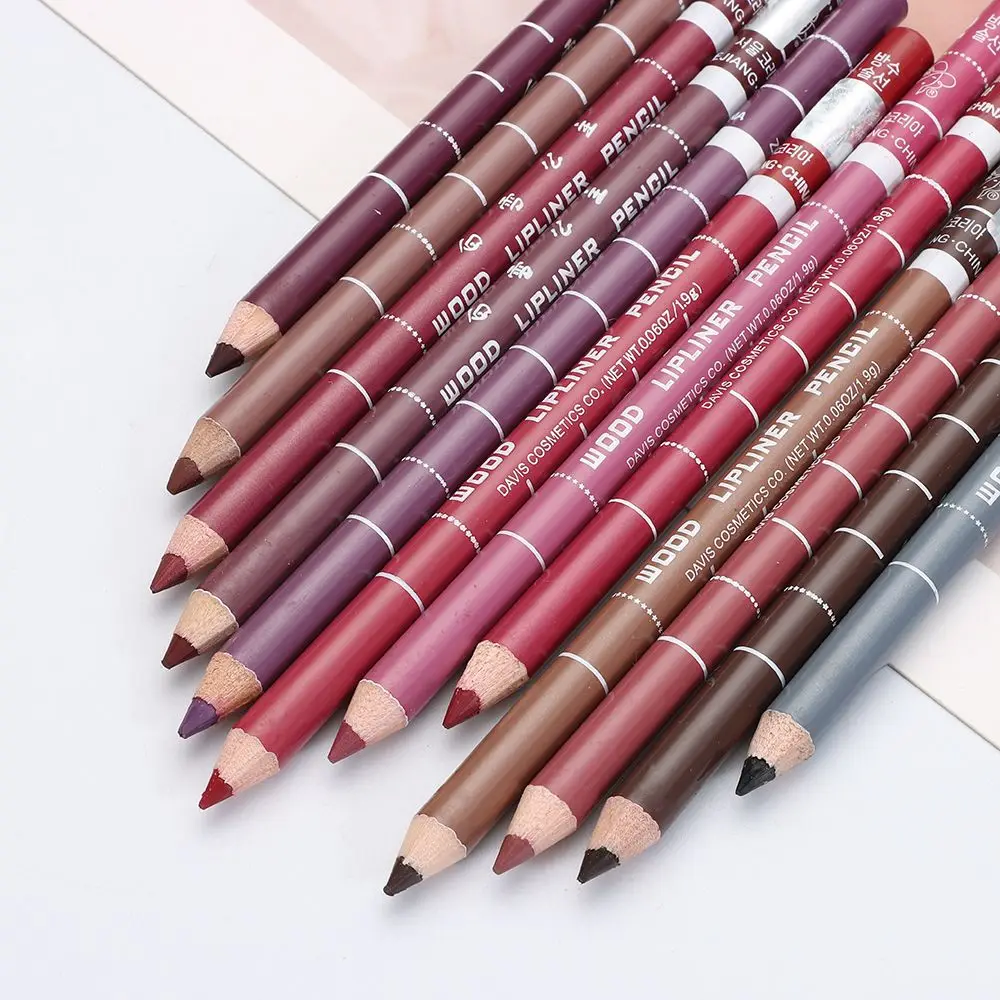 

1PC Wood Lady Charming Professional Waterproof Cosmetic Tool Lip liner Pen Makeup Eyeliner Pencil
