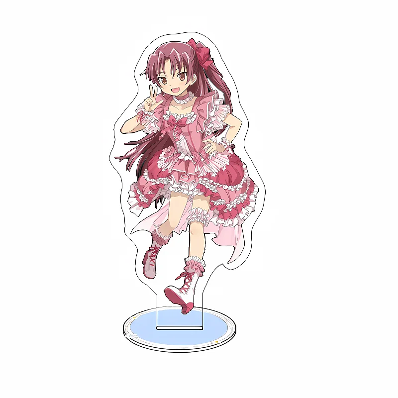 Фото Аниме Puella Magi Madoka Magica 15 см акриловая подставка модель Madoka Kaname Homura Akemi фигурка рождественские украшения для стола №4