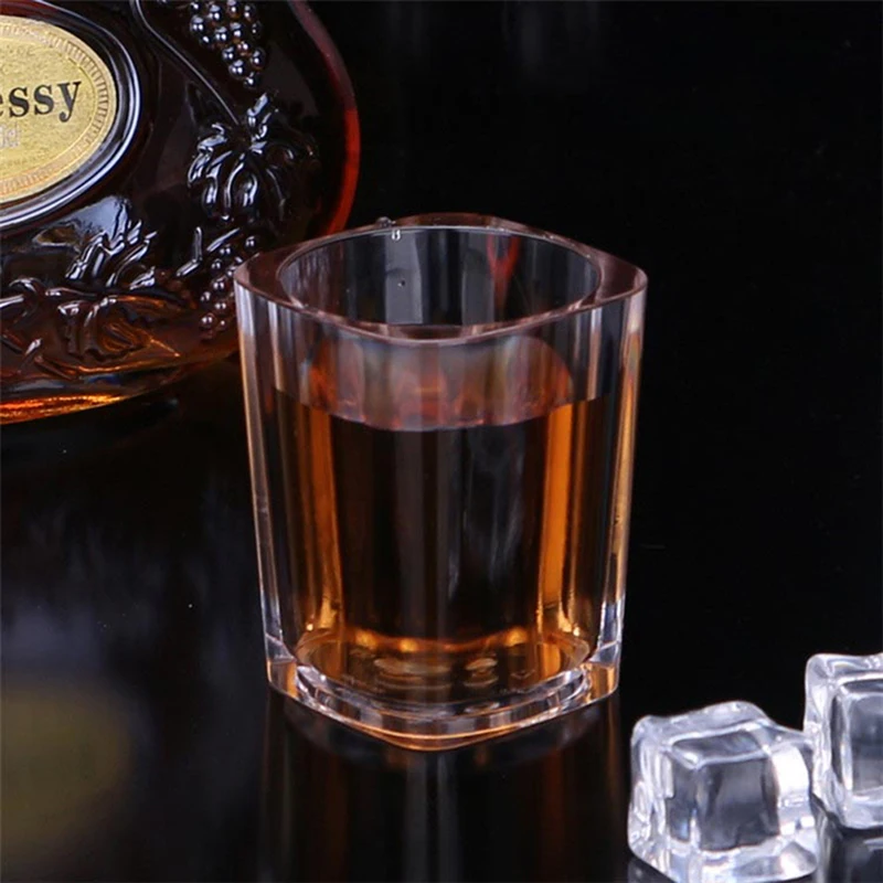 

70ml Transparent Acrylic Wine Glass Red Wine Tumbler Glasses Cups Reusable Fruit Juice Beer Cup