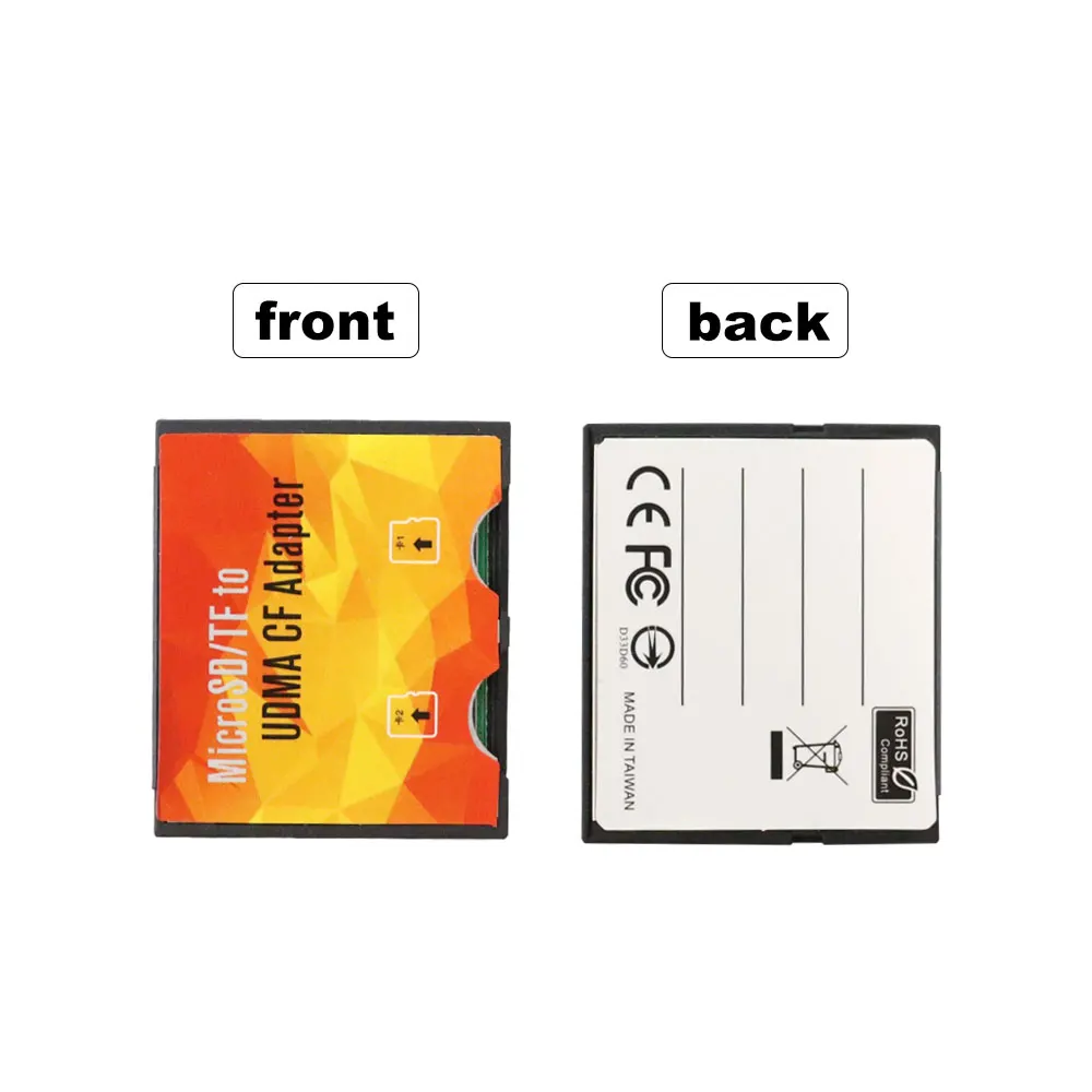 Адаптер для карт памяти Micro SD/TF/CF адаптер с двумя слотами SD/SDHC/MicroSDXC на компактный