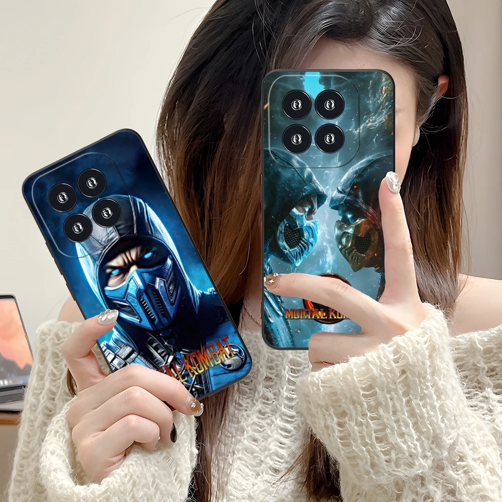 Чехол для мобильного телефона Mortal Kombat Scorpion Xiaomi 14 13 12 11 10 9 T Ultra Lite Pro S SE X 5G черный