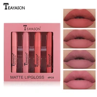 velvet matte lipstick set lip gloss lip glaze set box pumpkin color fog surface is not easy to stick to the cup and not easy