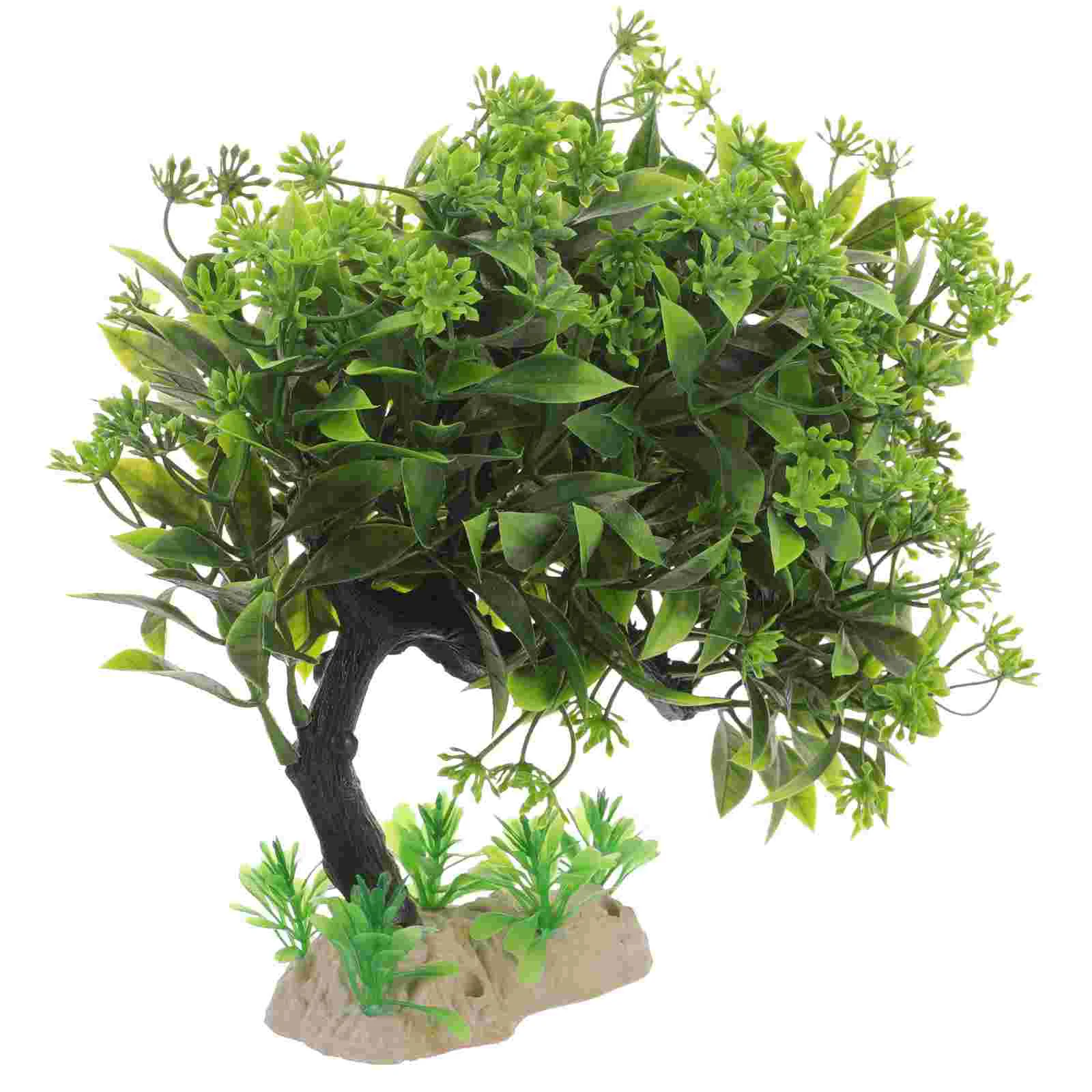 

Artificial Tree Fish Tank Landscaping Pine Decoration Desktop Plants Aquarium Plastic Fake Small