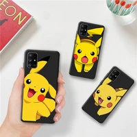pokemon pikachu phone case for samsung galaxy a52 a21s a02s a12 a31 a81 a10 a30 a32 a50 a80 a71 a51 5g