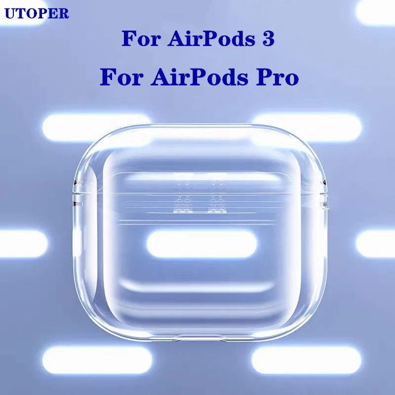 

Прозрачный мягкий силиконовый чехол для AirPods 3 2 Pro, Беспроводная Bluetooth-Обложка для Apple airpods Pro 3 2, чехол