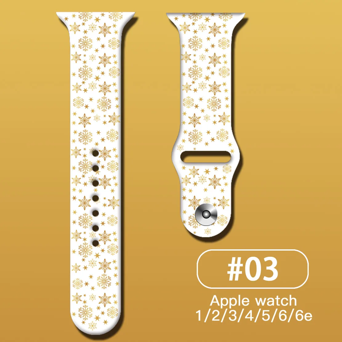 

Apple Watch Strap Silicone Strap S8 7 SE 6 5 4 3 38MM 49MM 41MM 42MM 44MM 45MM Christmas Printed Silicone Bracelet Strap iWatch