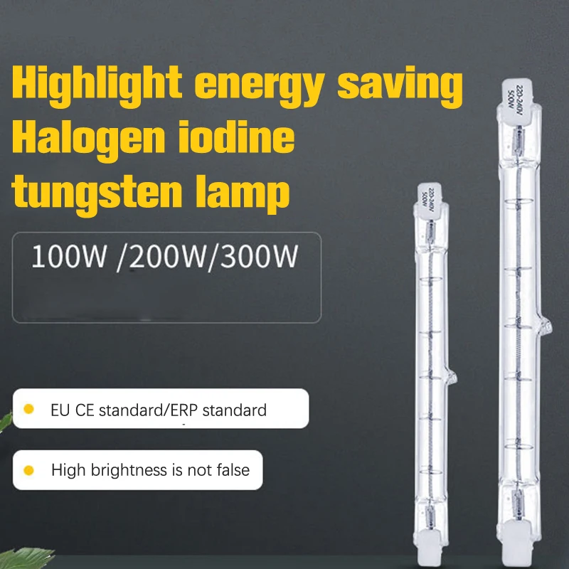 

LED R7S Glass Tube COB Bulb 118MM High Power R7S Corn Lamp J118 Replace Halogen Light 100W 300W 500W AC 110V 220V Lampadas 1Pc