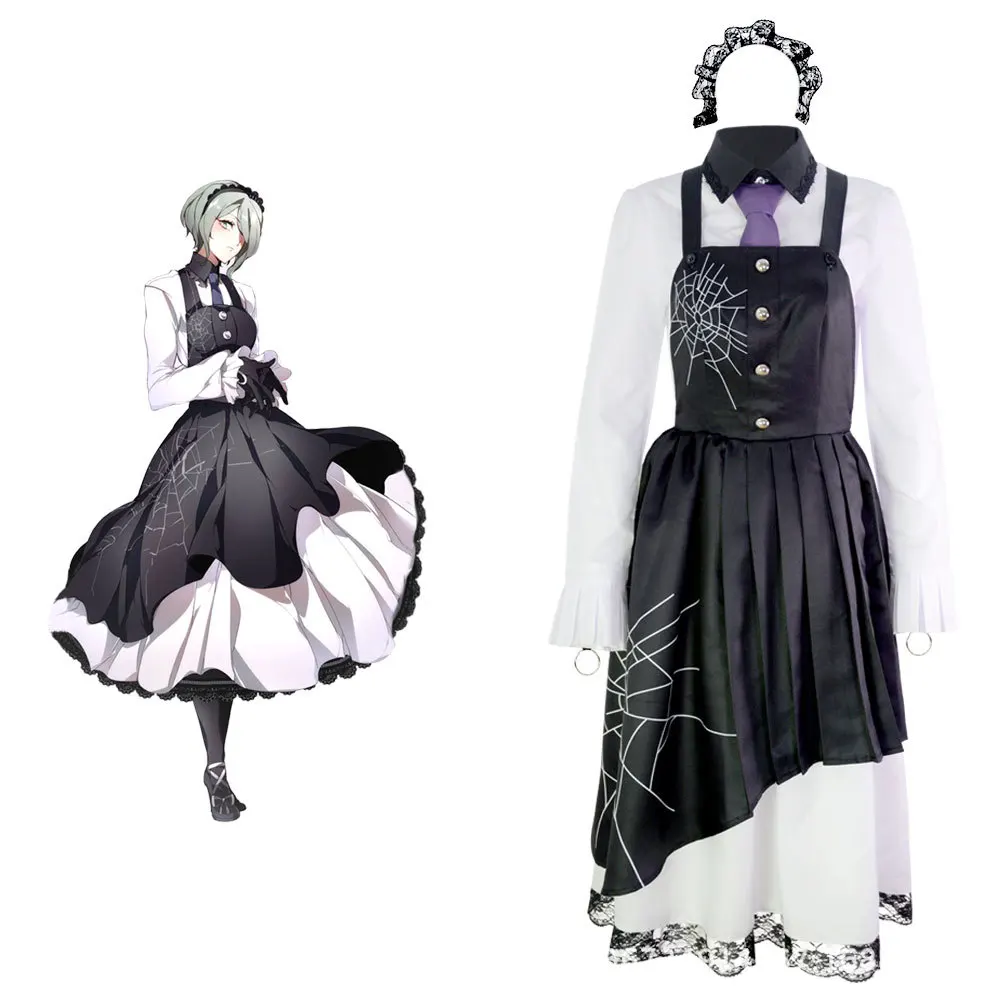 

Японская игра Аниме Danganronpa V3 Tojo Kirumi Косплей Костюм Униформа костюм одежда и парики Хэллоуин Косплей