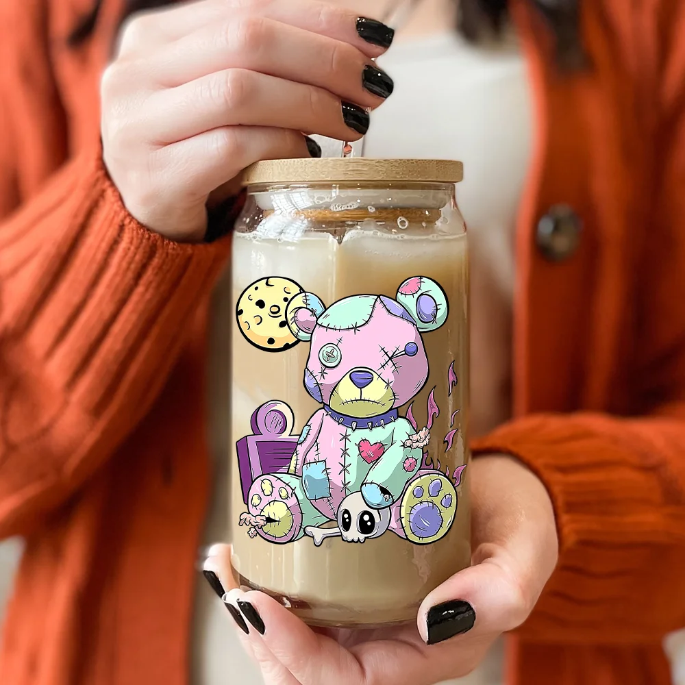 Фото Скелет руки Concha Cafecito Y Chisme мексиканская еда УФ DTF чашки наклейки водостойкие DIY ремесло для Libbey холодные чашки кружки стакан №5