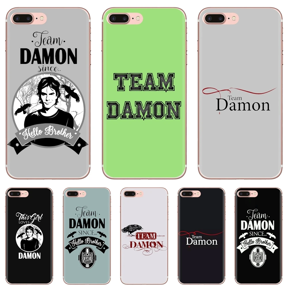 

For iPod Touch iPhone 10 11 12 Pro 4S 5S SE 5C 6 6S 7 8 X XR XS Plus Max 2020 Team Damon Since Hello Brother Soft Shell Cover