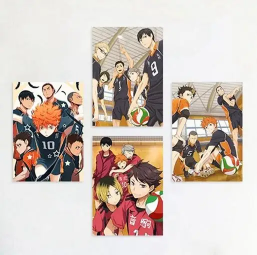 

12style Anime Volleyball Boy Painting Haikyuu Japanese Style Art Film Print Silk Poster for Your Home Wall Decor 24x36inch