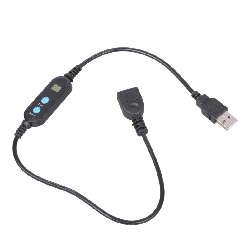 Фото 50 см регулируемый таймер, USB-кабель, шнур от 1 до 30 минут, автоматическое отключение обратного отсчета для светодиодных фонарей, вентилятора, кухни №5