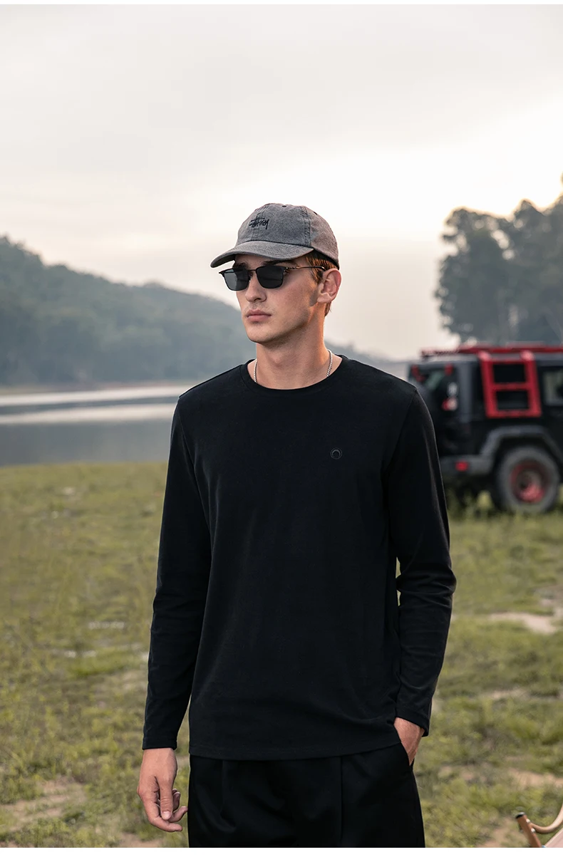 

6721, осень 2022, новинка, футболка с длинными рукавами, модная брендовая Повседневная хлопковая Футболка с вышивкой