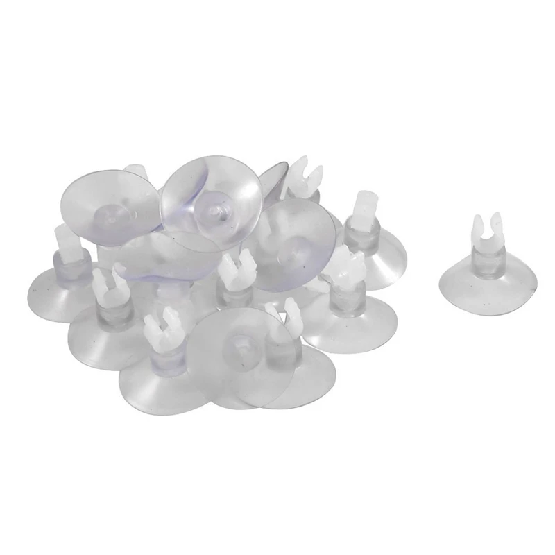 

Bestselling 20pcs Aquarium Clear Suction Cup Airline Tube Holders Clips Clamps