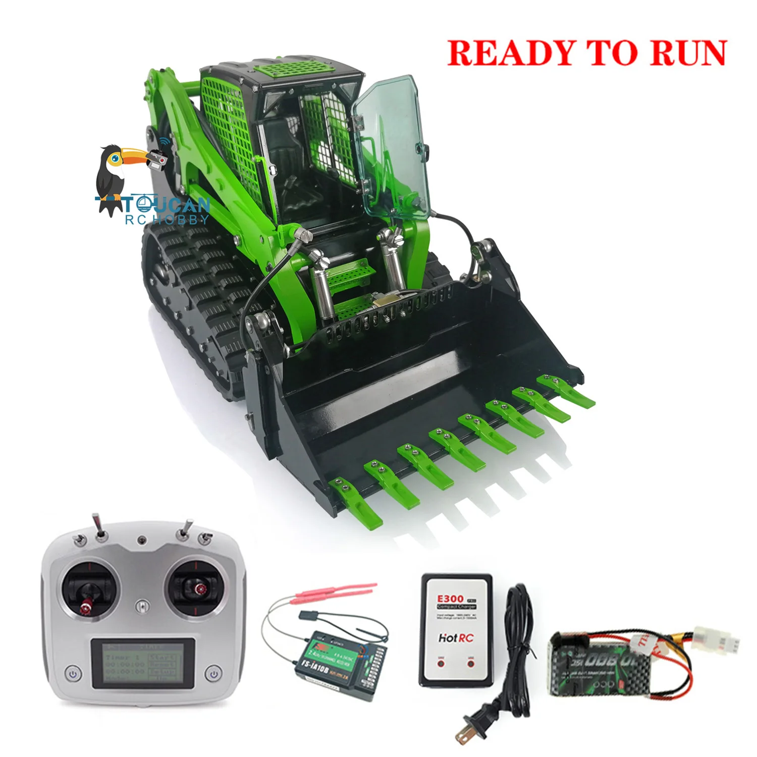 

LESU 1/14 Metal Aoue-LT5 Tracked Skid-Steer RC Hydraulic Loader RTR Version Remote Control Car Model Toys Gifts THZH1211-SMT4