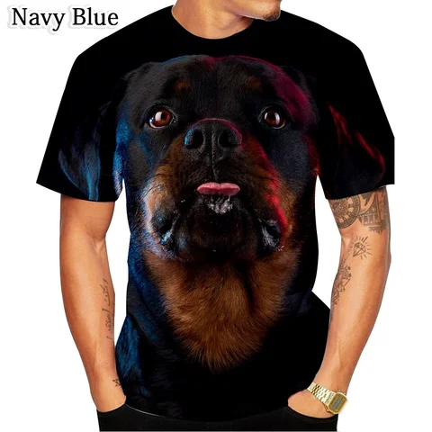 Мужская футболка Rottweiler 3D Print Polyester