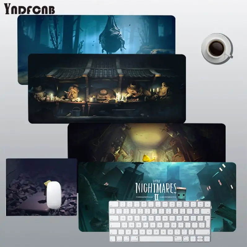 

Little Nightmares Cute Durable Rubber Mouse Mat Pad for Office Long Table Mat Kawaii Desk for Teen Girls for Bedroom