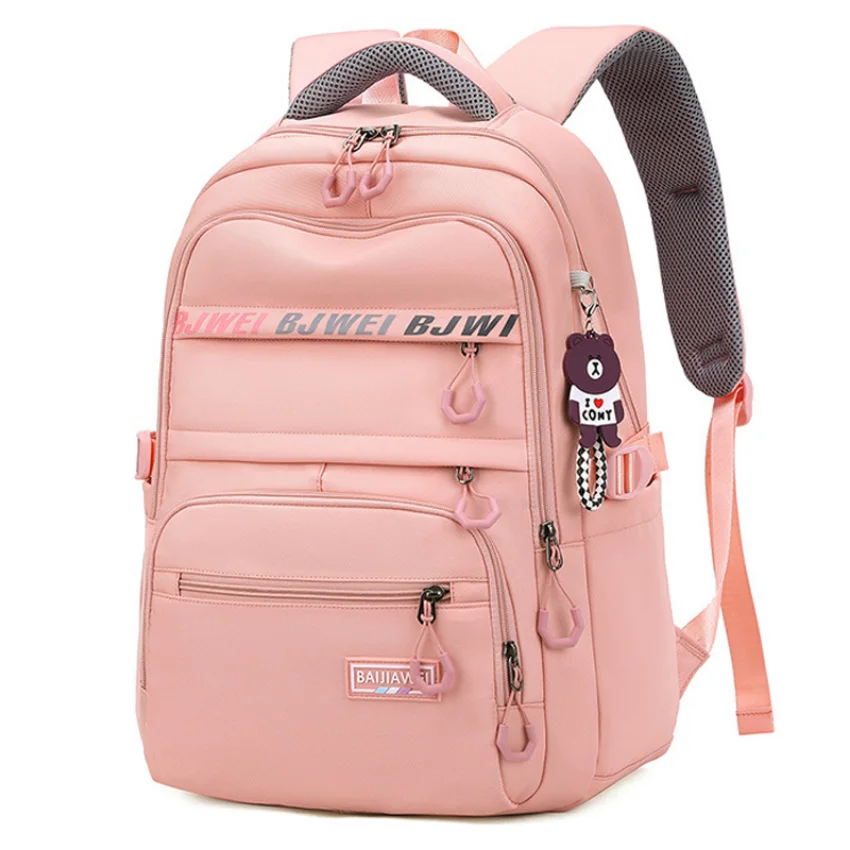 

Backpack For Girls School Backpacks Children Youth Large Capacity Nylon Schoolbag Daypack Multi Pockets Girl Casual Rucksack Bag