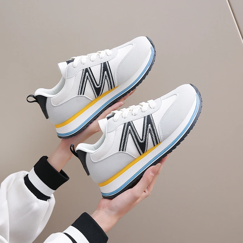 Кроссовки CRLAYDK хлеб для женщин обувь на платформе с буквенным принтом со