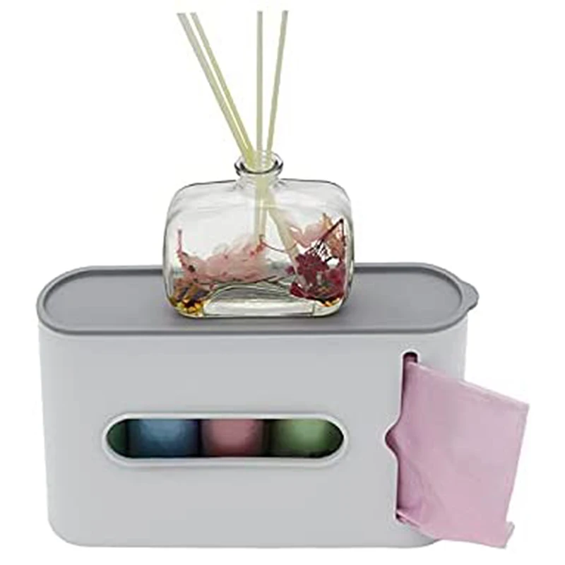 

Punch-Free Garbage Bag Storage Box Put Collector Wall-Mounted Kitchen Convenient Bag Removable Sorting Box Nordic Style