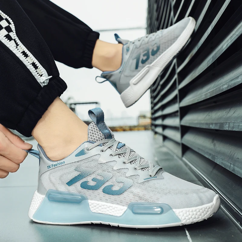 New Arrival For Motion Road Running Shoes Men Air Cushion Outdoor Sport Shoes Male Trainers Summer Jogging Shoes Male 39-44