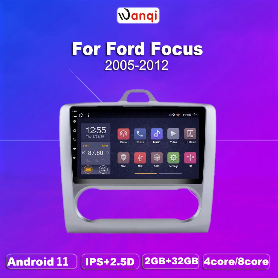 

2G RAM 32G ROM Android 11 Car Audio Player 9 inch For Ford Focus 2006-2014 GPS Navigation