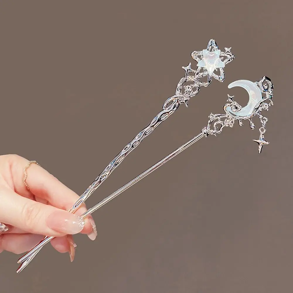 Модная китайская заколка для волос с лунным светом и камнем древний стиль сделай