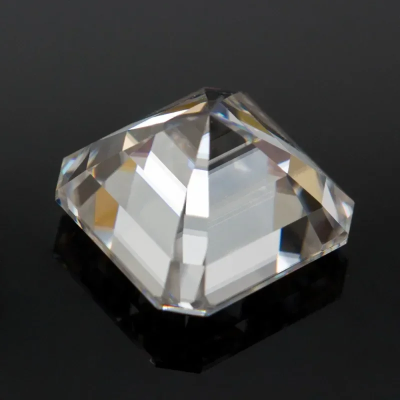 Топ из муассанита с камнем D Asscher Cut VVS1 выращенный в лаборатории бриллиант для