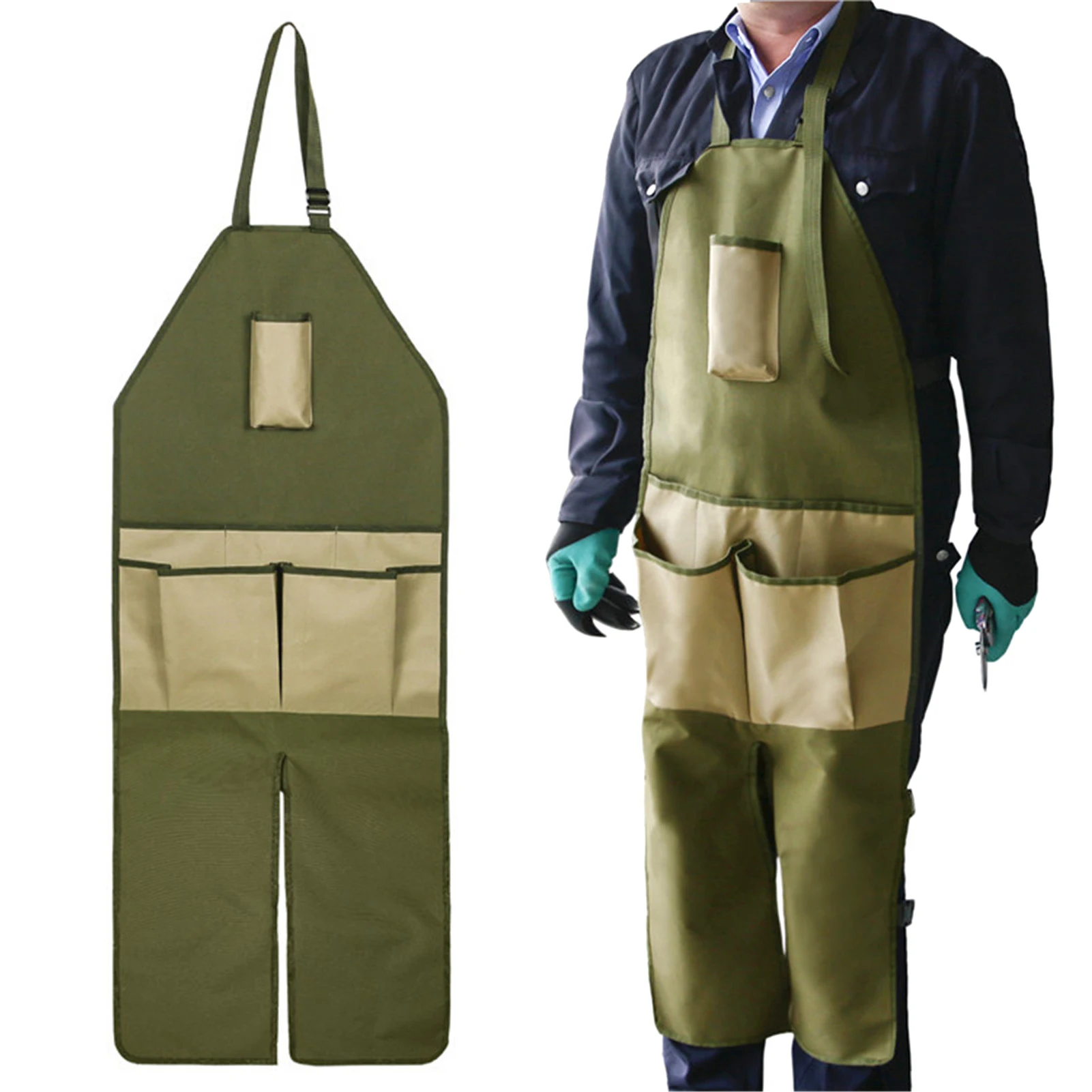 

Garden Supplies Gardening Leggings Apron Adjustable Garden Apron Multiple Pockets Comfortable Apron For Gardening Pottery Lawn
