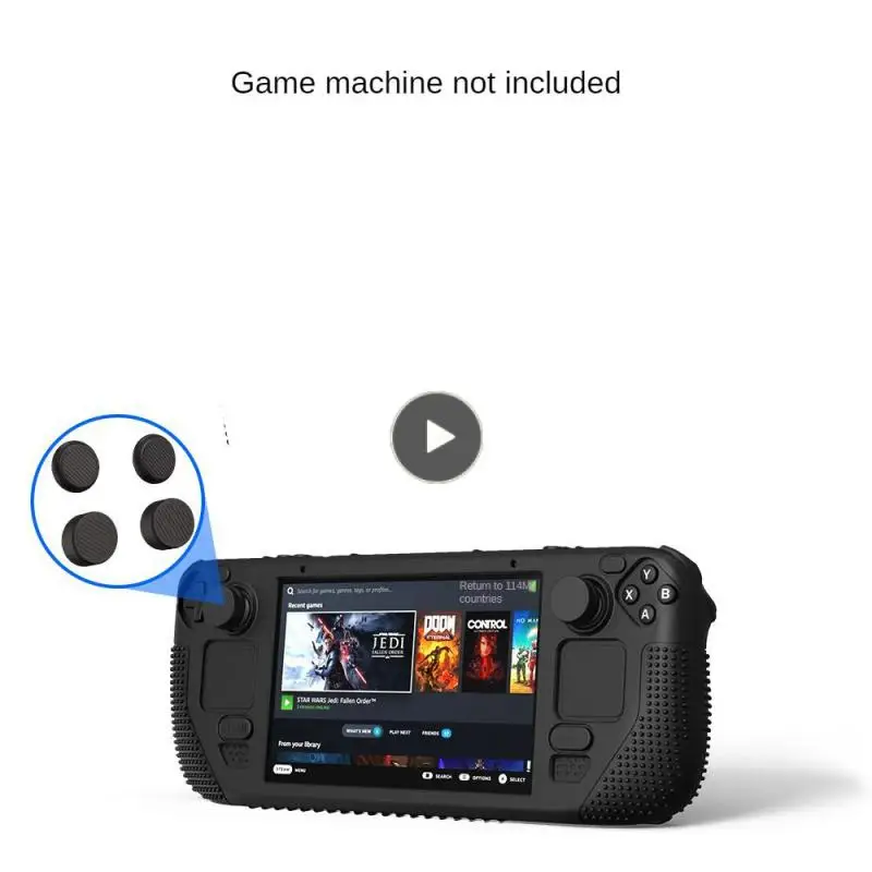 

Comfortable Grip Game Console Case Non-slip V4-1 Green Anti-fall Cover Explosion-proof Dust-proof Silicone Case Anti-fall Shell