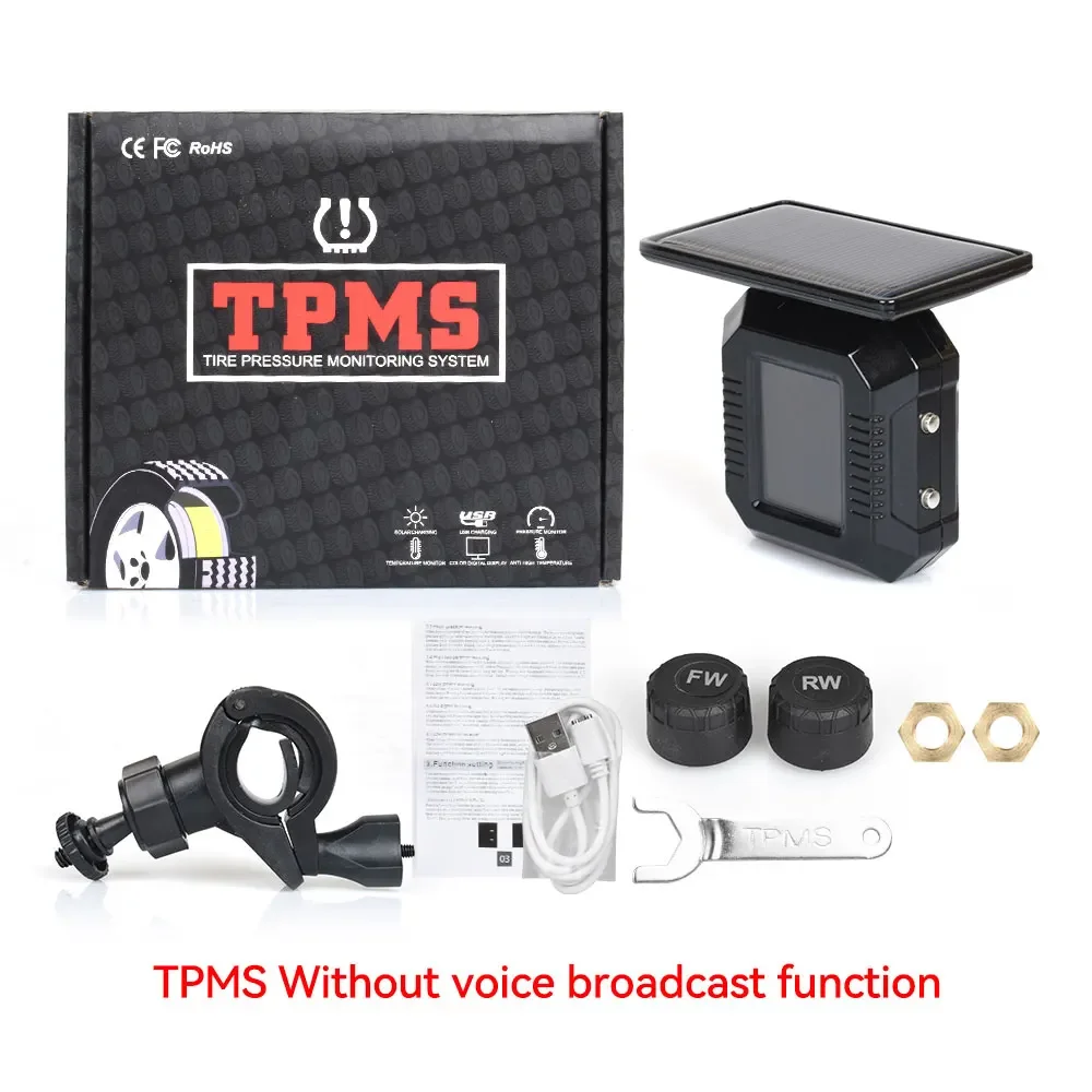 

Система Контроля Давления В Шинах Мотоцикла TPMS, Солнечные Датчики Давления