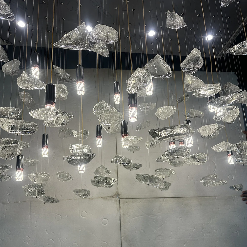 Пользовательские художественные кристаллы неправильной формы стеклянные камни