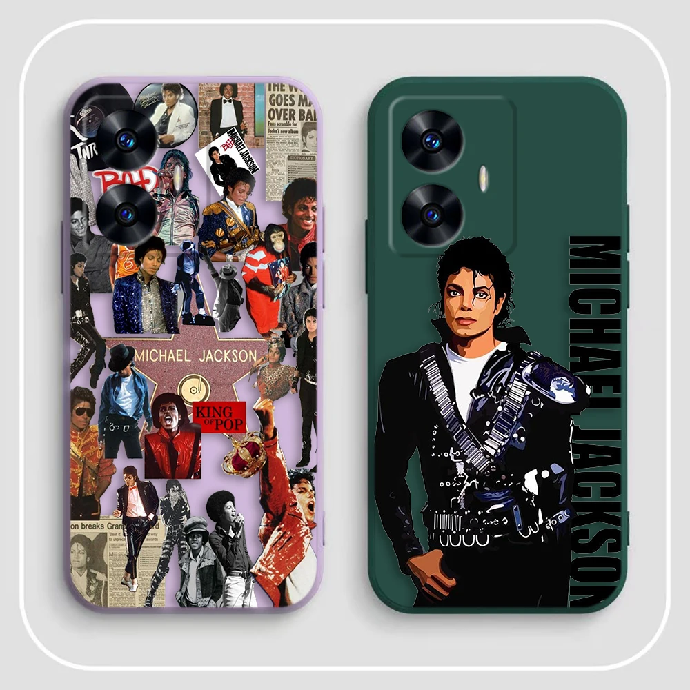 Чехол для телефона Dancer M-Michael J-Jackson Realme C65 C63 C53 C35 C55 C33 C30 C21Y C20 C12 C11 GT 2 XT NARAO 20 30 50 Funda
