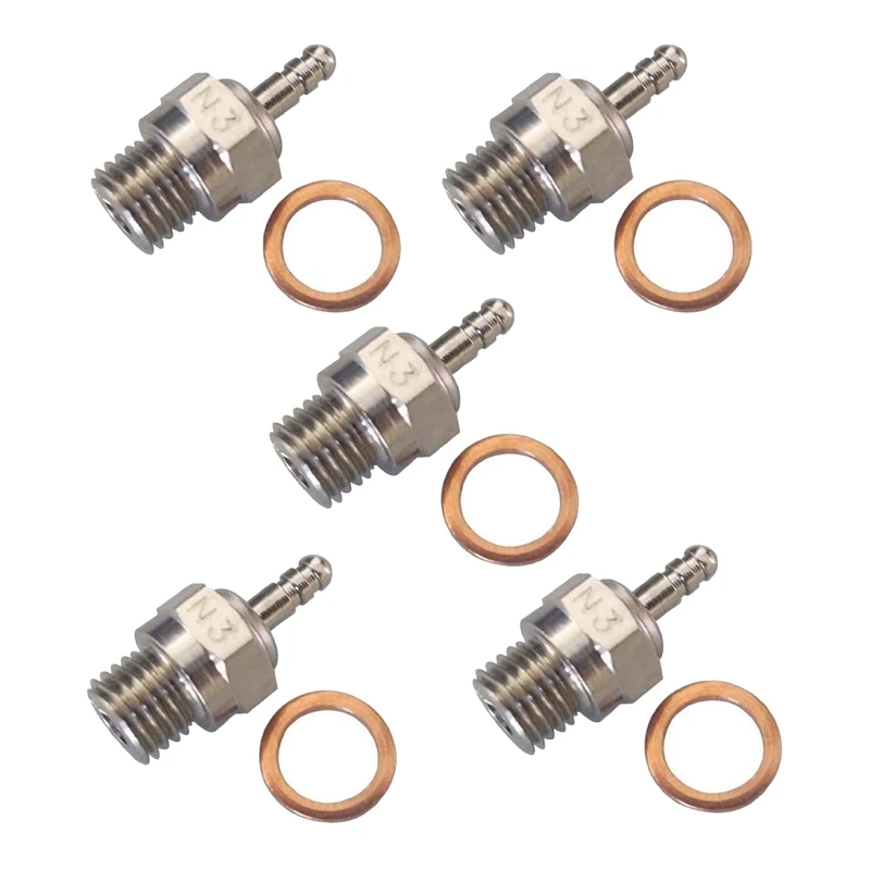 

5Pcs Glow Plug Nitro Truck Hot Spark Apex SH Engine Parts Accessories Replacement OS RC Model Car HSP 70117