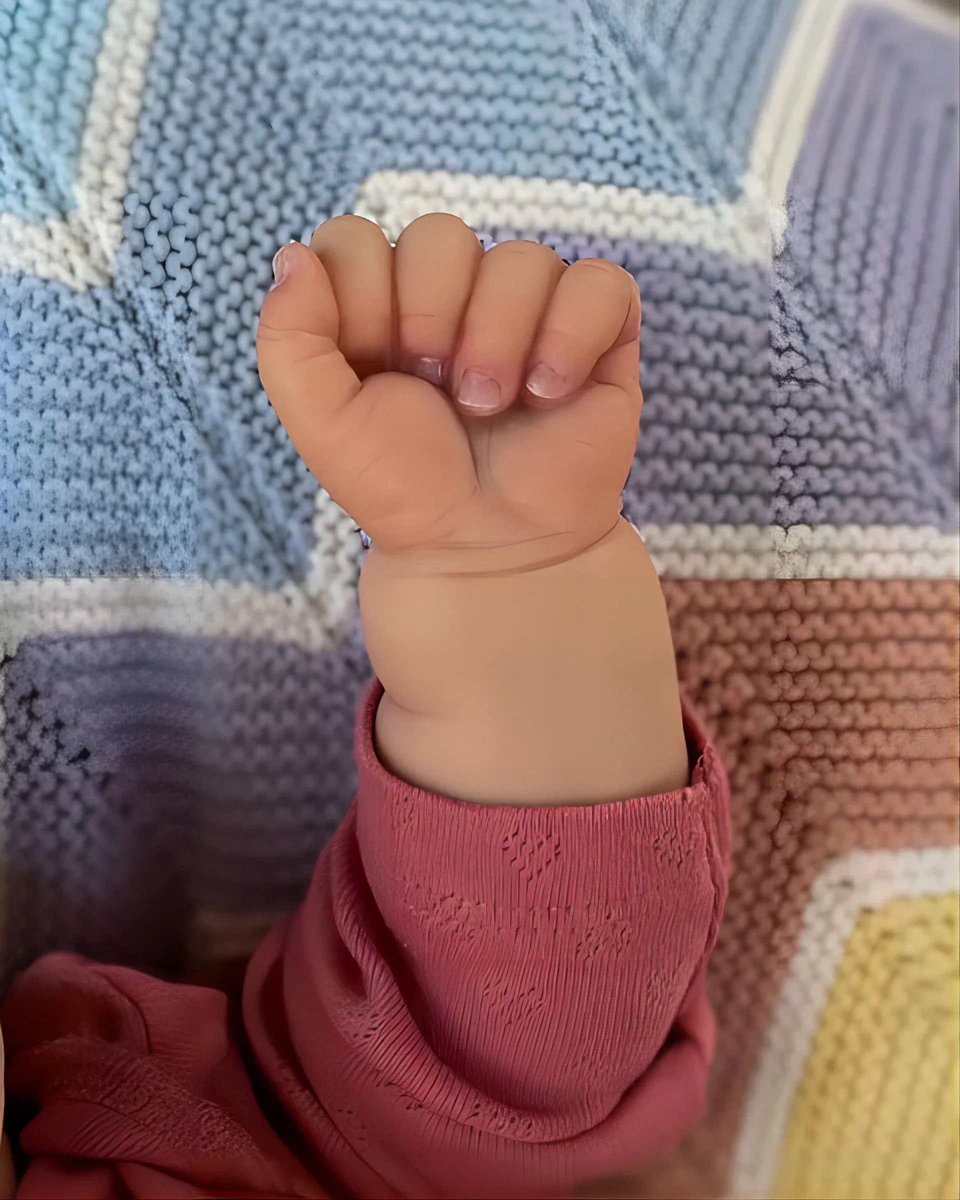 Кукла реборн NPK мягкая 50 см персик с трехмерной кожей многослойная картина ручной