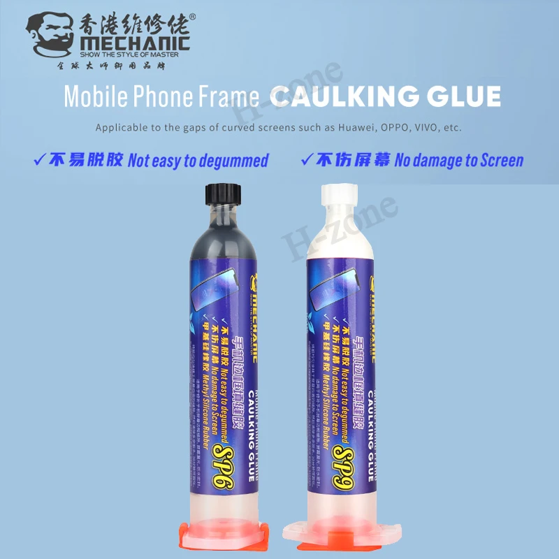 

MECHANIC SP6 SP9 30ml binders for middle frame Caulking Glue Black White Liquid Adhesivefor Mobile Phone Touch Screen Repair