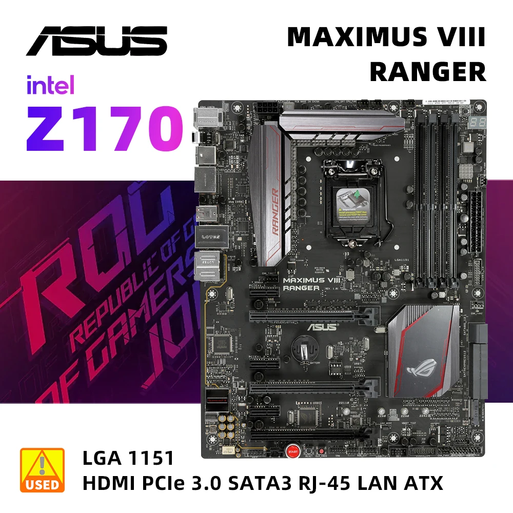 

ASUS ROG MAXIMUS VIII RANGER+i5 6500 Motherboard KIt with Intel Z170 Chipset LGA1151 Socket Supports Core i7/i5/i3/Pentium