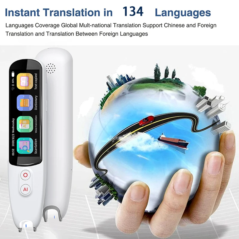 SRUTON Portable Smart 134 Language Translator Pen Multifunction Offline Translation Real Time Language Translator Reading Pen